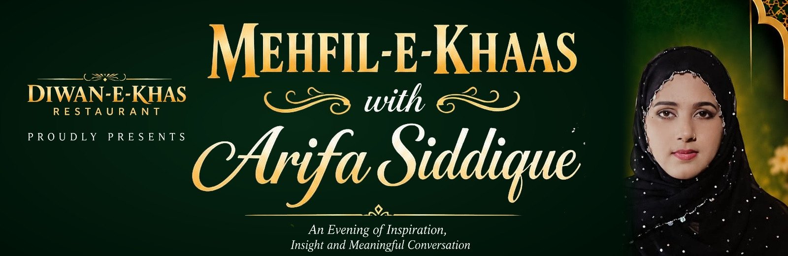 Mehfil-e-Khaas with Arifa Siddique banner